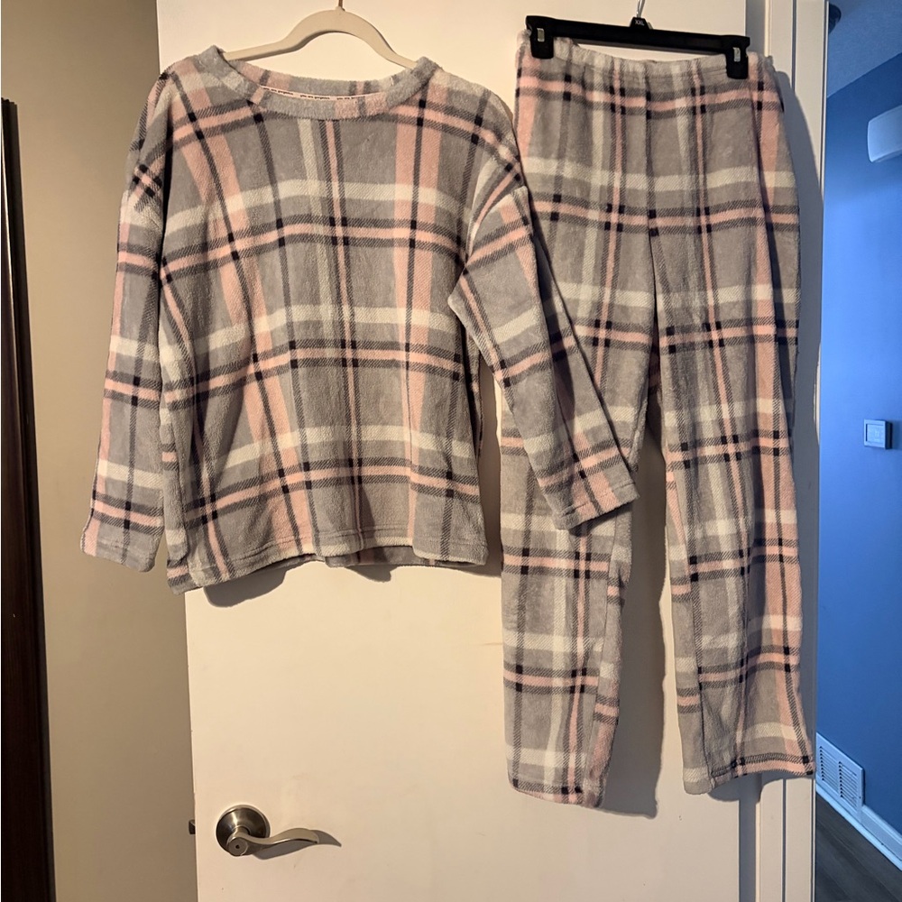 3/$17 Joyspun Plush Plaid Pajama Set